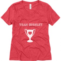 Ladies Relaxed Fit Super Soft Triblend V-Neck Tee