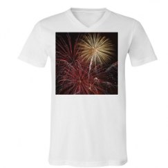 Unisex V-Neck Jersey Tee