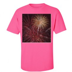 Unisex Ultra Cotton Safety Neon Crewneck Tee