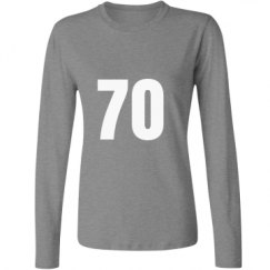 Ladies Relaxed Fit Basic Long Sleeve Tee