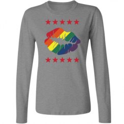 Ladies Relaxed Fit Basic Long Sleeve Tee