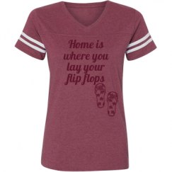 Ladies Relaxed Fit Vintage Sports Tee