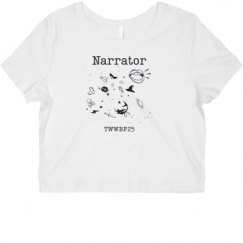 Ladies Slim Fit Crop Top Tee