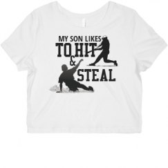 Ladies Slim Fit Crop Top Tee