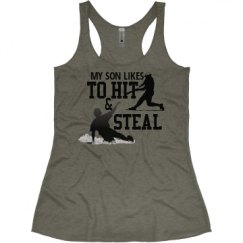 Ladies Slim Fit Super Soft Racerback Triblend Tank