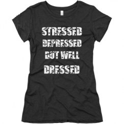 Ladies Slim Fit Super Soft Triblend Tee