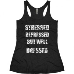 Ladies Slim Fit Super Soft Racerback Triblend Tank