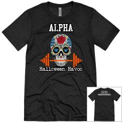  Bella & Canvas Alpha Halloween Havoc Unisex Charcoal