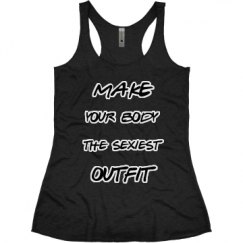 Ladies Slim Fit Super Soft Racerback Triblend Tank