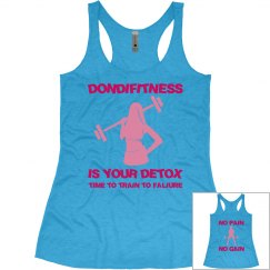 DONDIFITNESS WOMAN SLIM FIT RACER BACK TANK TOP