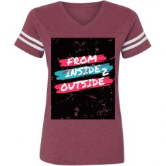 Ladies Relaxed Fit Vintage Sports Tee