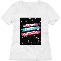 Ladies Relaxed Fit V-Neck Tee