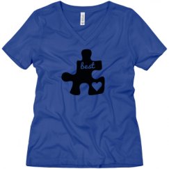 Ladies Relaxed Fit V-Neck Tee