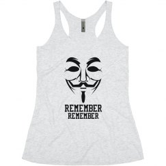 Guy Fawkes, 5th of November Anonymous Tank Top