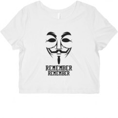 Ladies Slim Fit Crop Top Tee