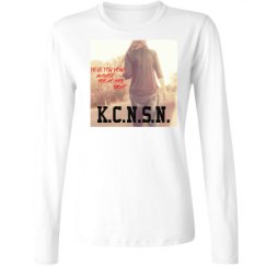 Ladies Relaxed Fit Basic Long Sleeve Tee