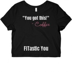 Ladies Slim Fit Crop Top Tee