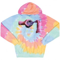 Unisex Tie-Dye Fleece Hoodie