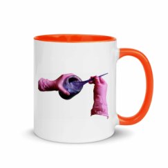 11oz Ceramic Mug with Color Inside