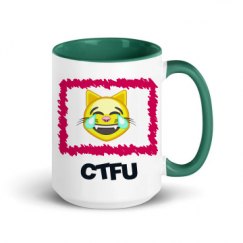 15oz Ceramic Mug with Color Inside