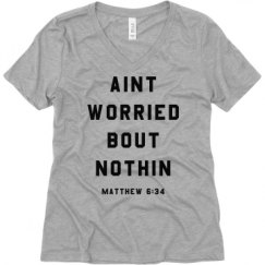 Ladies Relaxed Fit V-Neck Tee