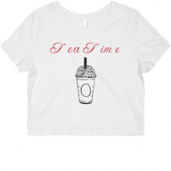 Ladies Slim Fit Crop Top Tee