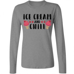 Ladies Relaxed Fit Basic Long Sleeve Tee