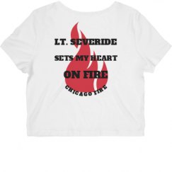 Ladies Slim Fit Crop Top Tee