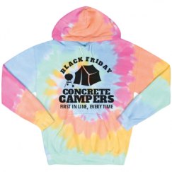 Unisex Tie-Dye Fleece Hoodie