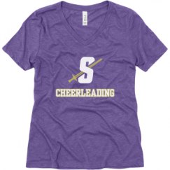 Ladies Relaxed Fit Super Soft Triblend V-Neck Tee