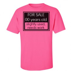 Unisex Ultra Cotton Safety Neon Crewneck Tee