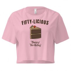 Ladies Festival Cali Crop Top Tee