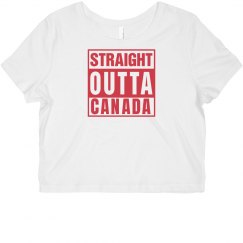 STRAIGHT OUTTA CANADA Crop Top