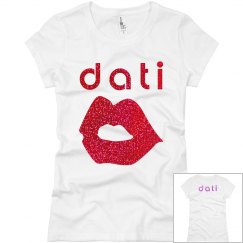CW DATI GLITTER LIPS SLIMFIT
