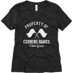 Ladies Relaxed Fit Super Soft Triblend V-Neck Tee