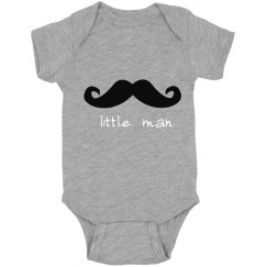 Little Man mustache Bodysuit