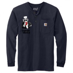 Unisex Carhartt Long Sleeve Henley Tee 