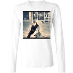 Ladies Relaxed Fit Basic Long Sleeve Tee