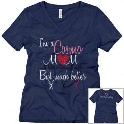 Cosmo Mom V-Neck Red