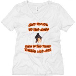 Ladies Relaxed Fit V-Neck Tee