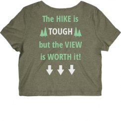 Ladies Slim Fit Crop Top Tee