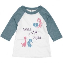 Toddler 3/4 Sleeve Raglan Tee