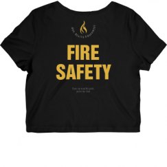 Ladies Slim Fit Crop Top Tee