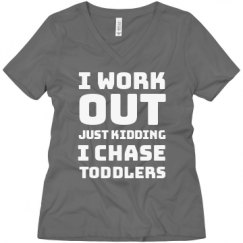 Ladies Relaxed Fit V-Neck Tee