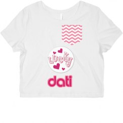 Ladies Slim Fit Crop Top Tee