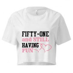 Ladies Festival Cali Crop Top Tee