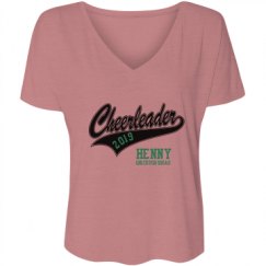 Ladies Flowy Slouchy V-Neck Tee