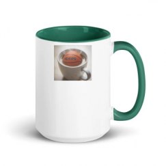 15oz Ceramic Mug with Color Inside