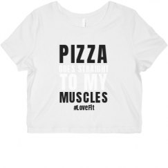 Ladies Slim Fit Crop Top Tee