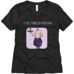 Ladies Relaxed Fit Super Soft Triblend V-Neck Tee